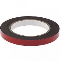 Лента клейкая двухсторонняя черная Matrix на вспененной основе, 12 мм х 5 метров картинка 